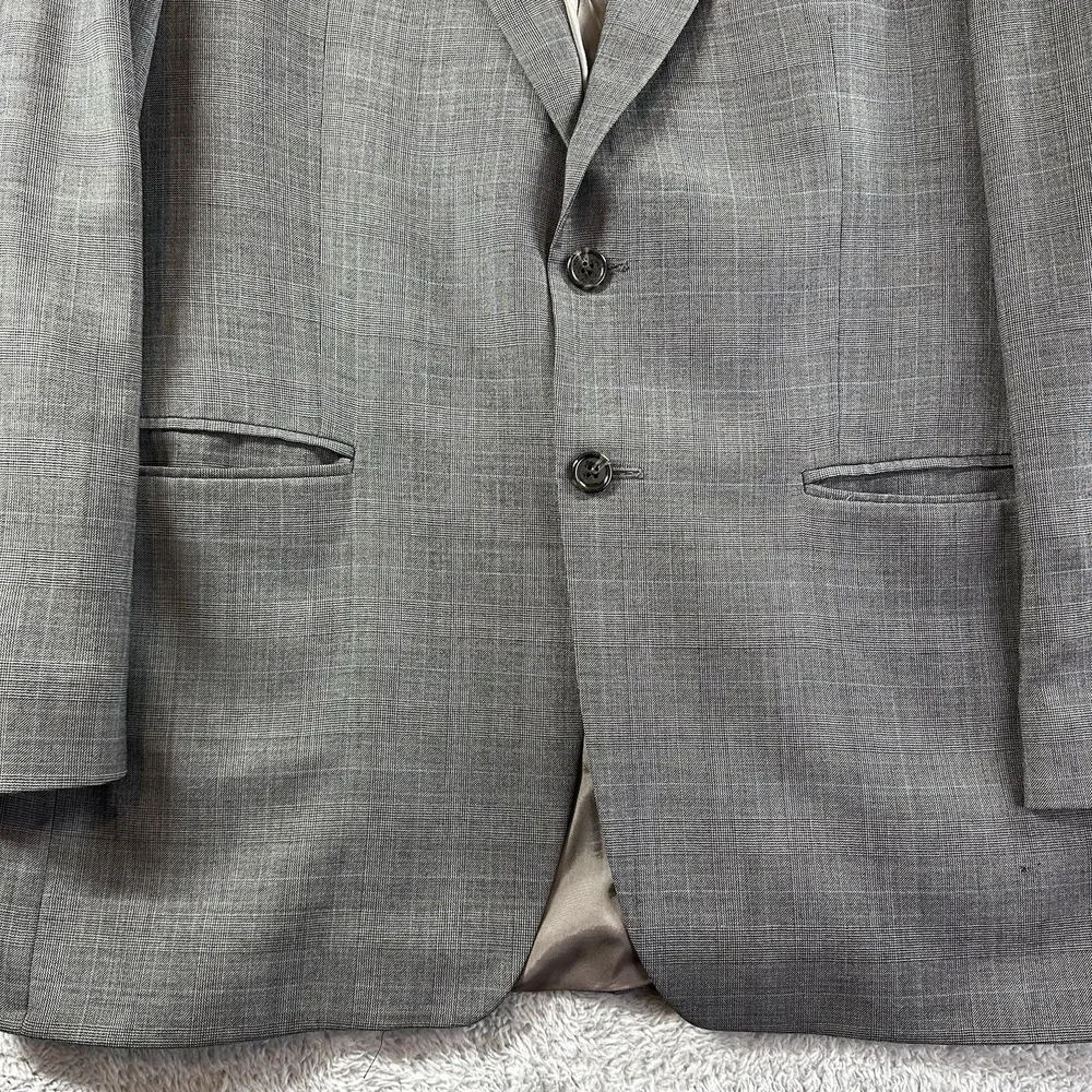 Ralph Lauren Blazer Mens‎ 42R Sport Coat Wool Cashmere Gray Tartan Plaid Suit